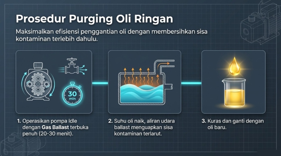 gas ballast - purging oli ringan