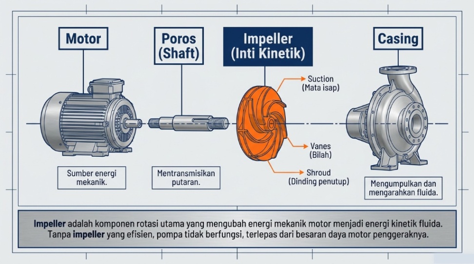 apa itu impeller pompa sentrifugal